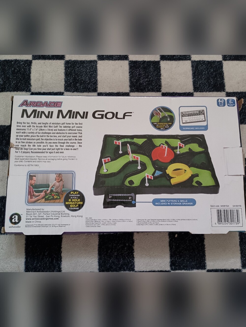 Arcade Mini Mini Golf Set Toy - Picture 4 of 14
